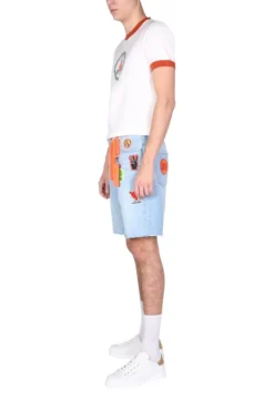 ( New Season ) Dolce & Gabbana Logo Patched Shorts - Blue -Cheap Vestureo Store b888834ad46aea77009ff71fa4fd38bb