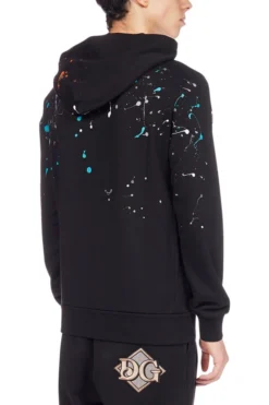 Dolce & Gabbana Paint Splatter Hoodie - Black -Cheap Vestureo Store b8ef2906cfa517c590151c64e8307a3a