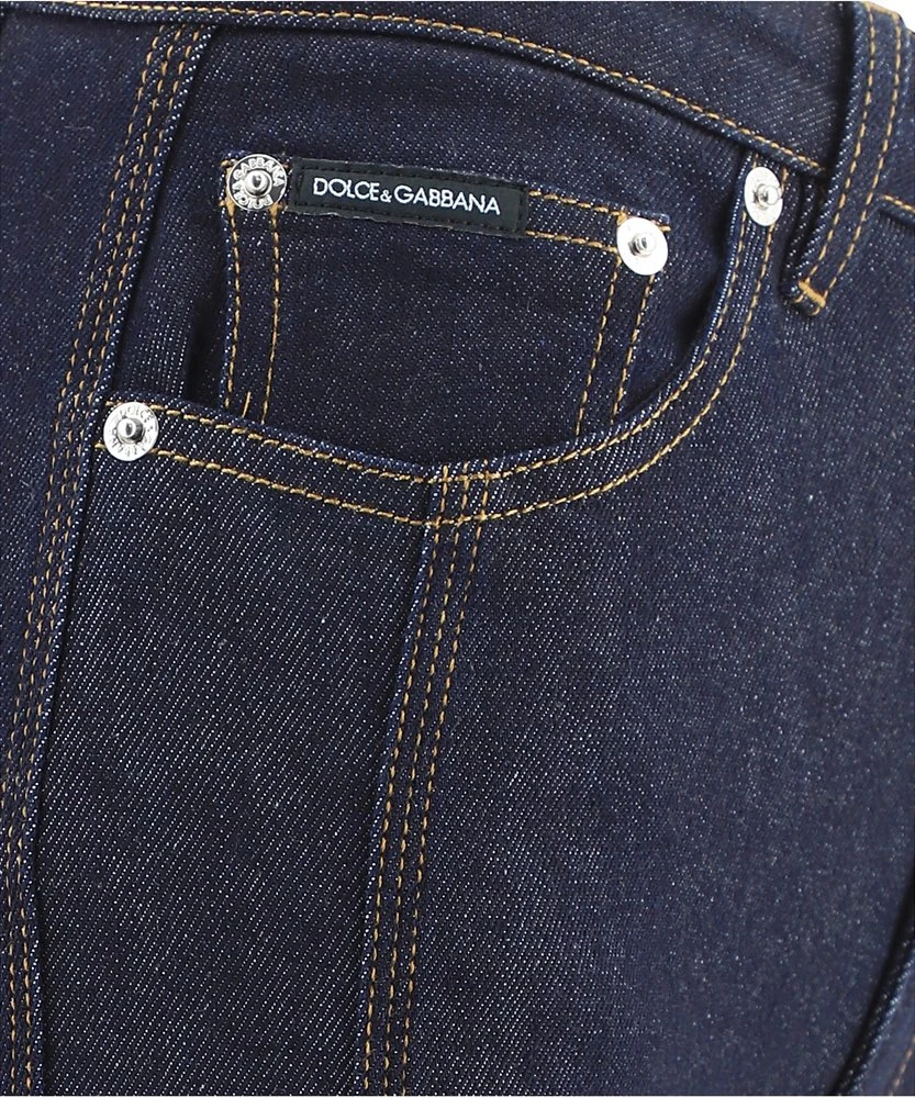 Dolce & Gabbana Logo Plaque Flared Jeans - Blue 7 Dolce & Gabbana Logo Plaque Flared Jeans - Blue - Image 7