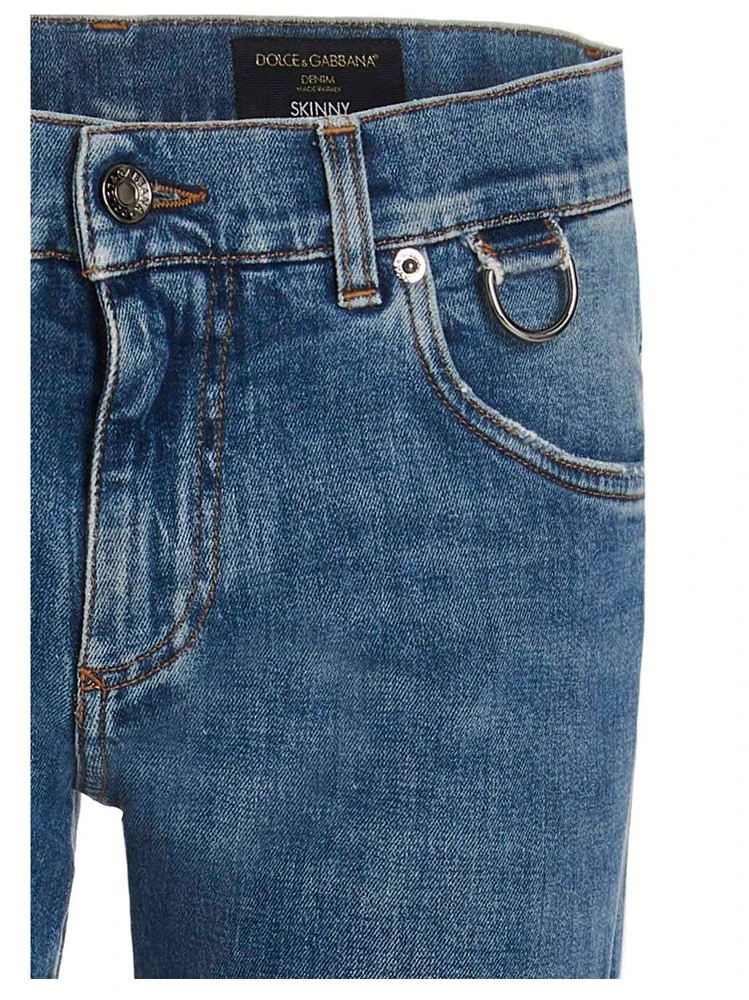 Dolce & Gabbana Distressed Skinny Jeans - Blue 3 Dolce & Gabbana Distressed Skinny Jeans - Blue - Image 3