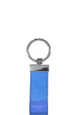 ( New Season ) Dolce & Gabbana Logo Keyring - Blue