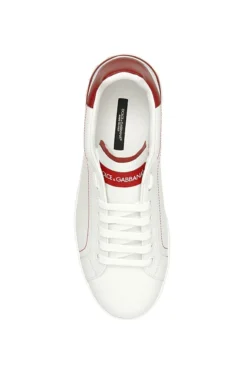 ( New Season ) Dolce & Gabbana Portofino Sneakers - White -Cheap Vestureo Store b9fd45ca14360f96fbcdb06638d082bc