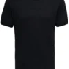 ( New Season ) Dolce & Gabbana Logo Embroidered Crewneck T-Shirt - Black