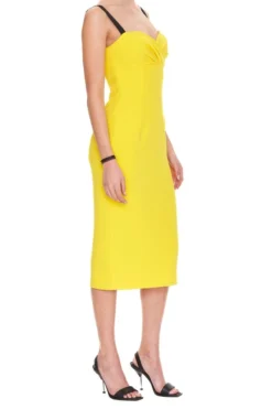 ( New Season ) Dolce & Gabbana Heart Neck Strapped Dress - Yellow 6 ( New Season ) Dolce & Gabbana Heart Neck Strapped Dress - Yellow -Cheap Vestureo Store bab4247de65ede0a7e3c7aa3e87df8eb