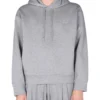 ( New Season ) Dolce & Gabbana Logo Embroidered Hoodie - Grey