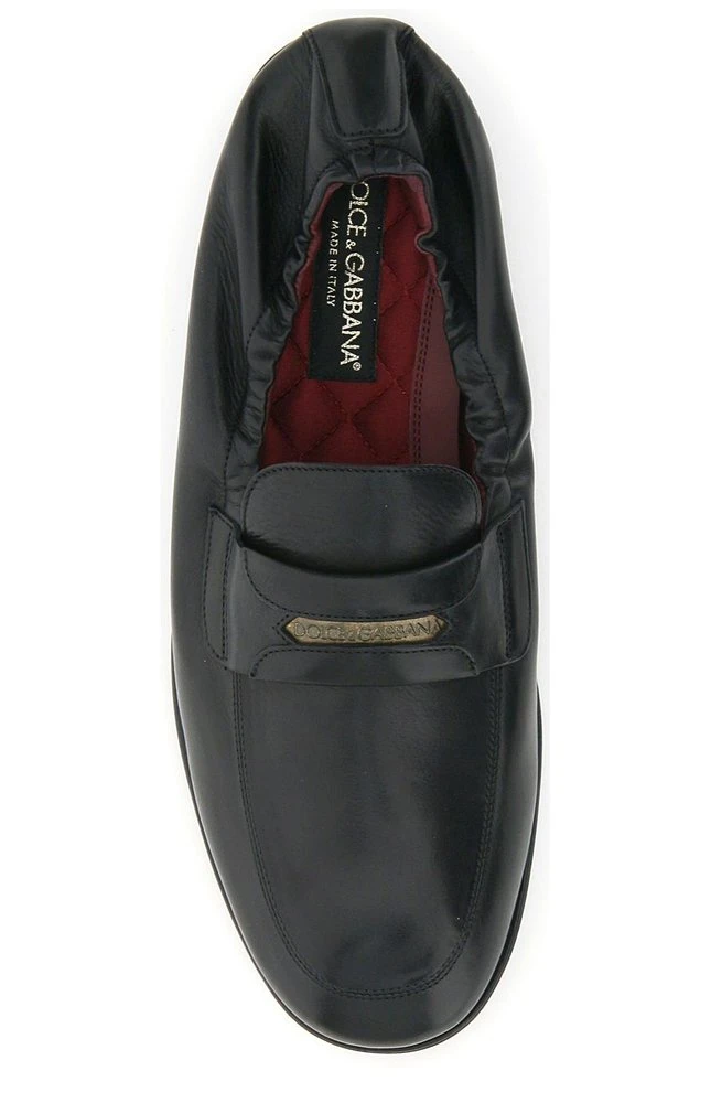 Dolce & Gabbana Elasticated Penny Loafers - Black 3 Dolce & Gabbana Elasticated Penny Loafers - Black - Image 3