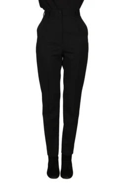 Dolce & Gabbana High-Waisted Slim Fit Trousers - Black 7 Dolce & Gabbana High-Waisted Slim Fit Trousers - Black -Cheap Vestureo Store bb78e37ee998a4d42342b367d8ae3e8f