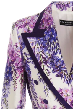 ( New Season ) Dolce & Gabbana Allover Floral Printed Double-Breasted Jacket - Multi -Cheap Vestureo Store bbae5878cc1074fdabc5cc64f202bad6