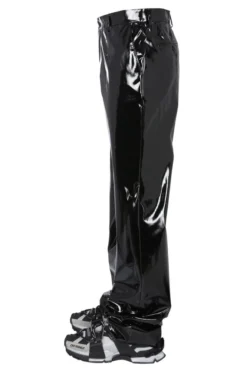 Dolce & Gabbana Metallic Straight-Leg Pants - Black -Cheap Vestureo Store bc51db1e70b117b8225c9c8c9e483497