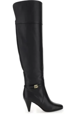 Dolce & Gabbana DG Over-The-Knee Boots - Black