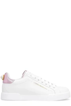Dolce & Gabbana Portofino Low-Top Sneakers - White