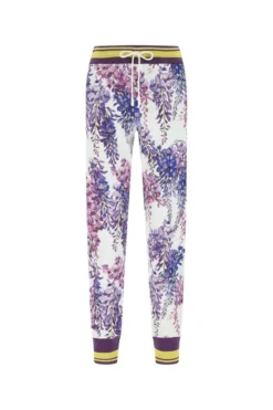 ( New Season ) Dolce & Gabbana Floral Printed Drawstring Joggers - Multi