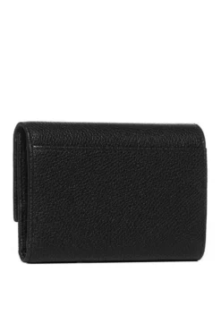 ( New Season ) Dolce & Gabbana Small Logo Plaque Compact Wallet - Black -Cheap Vestureo Store bd8b99770798b7d1958cceb23c8b2dbd