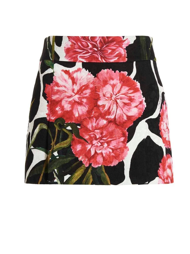 ( New Season ) Dolce & Gabbana Allover Floral Printed Mini Skirt - Multi 1 ( New Season ) Dolce & Gabbana Allover Floral Printed Mini Skirt - Multi