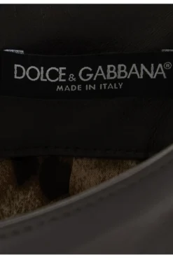 Dolce & Gabbana A-Line Leather Skirt - Brown -Cheap Vestureo Store be93e302ac013c7464015ae2c9966c37