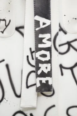 Dolce & Gabbana Logo Graffiti Coat - White 5 Dolce & Gabbana Logo Graffiti Coat - White -Cheap Vestureo Store be968f0e2e00e443aefa966a9ee8cf10