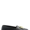( New Season ) Dolce & Gabbana Logo Plaque Slip-On Espadrilles - Black