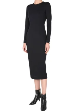 Dolce & Gabbana Logo Cuff Long-Sleeved Dress - Black 6 Dolce & Gabbana Logo Cuff Long-Sleeved Dress - Black -Cheap Vestureo Store bf3e11daabac610079a2b9aa03a3dd32