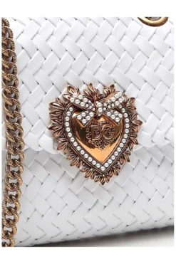 Dolce & Gabbana Devotion Woven Small Shoulder Bag - White 7 Dolce & Gabbana Devotion Woven Small Shoulder Bag - White -Cheap Vestureo Store bf5a2ebca2276105a4e9b958e513b8bc