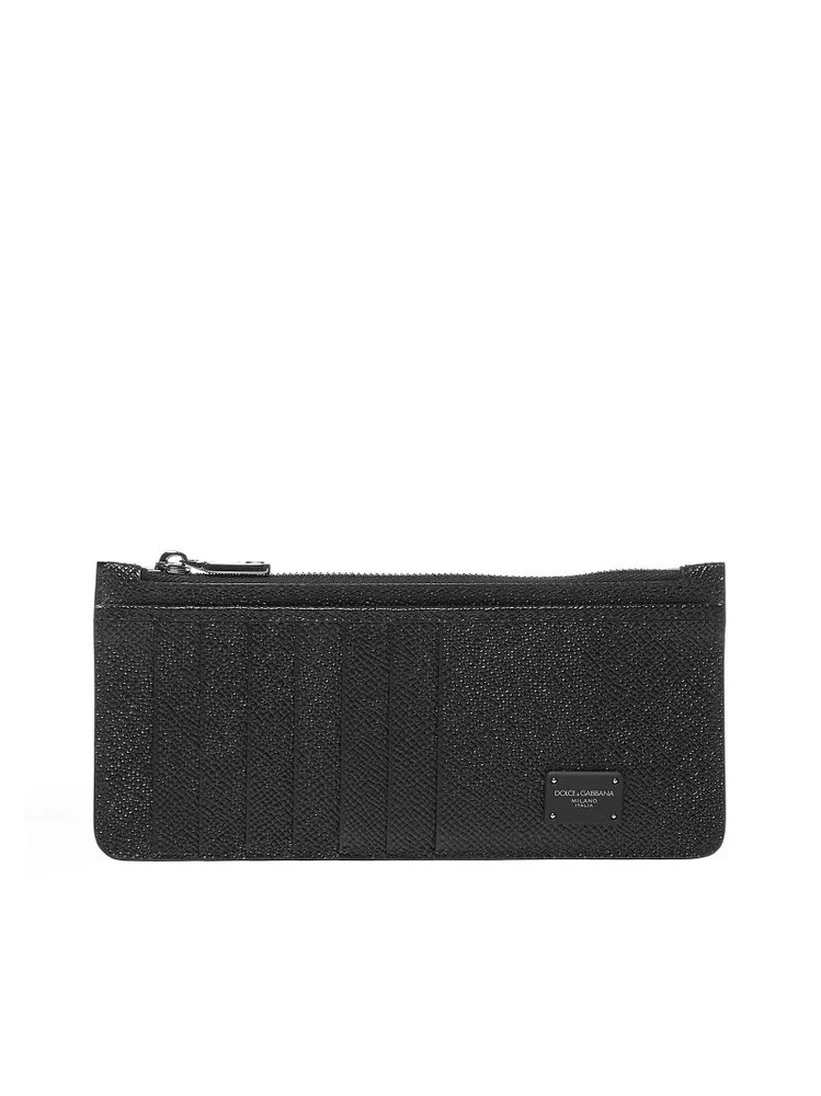 Dolce & Gabbana Zipped Card Case - Black 1 Dolce & Gabbana Zipped Card Case - Black