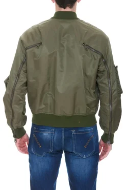 ( New Season ) Dolce & Gabbana Utility Zipped Bomber Jacket - Green -Cheap Vestureo Store bfd68c39b5d40273498f6fa89a278122