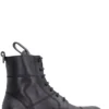 Dolce & Gabbana Logo Plaque Ankle Boots - Black