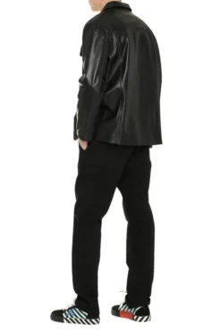 Dolce & Gabbana Buttoned Leather Jacket - Black -Cheap Vestureo Store c03e2095ad3aa6ac28158f29b57f276e