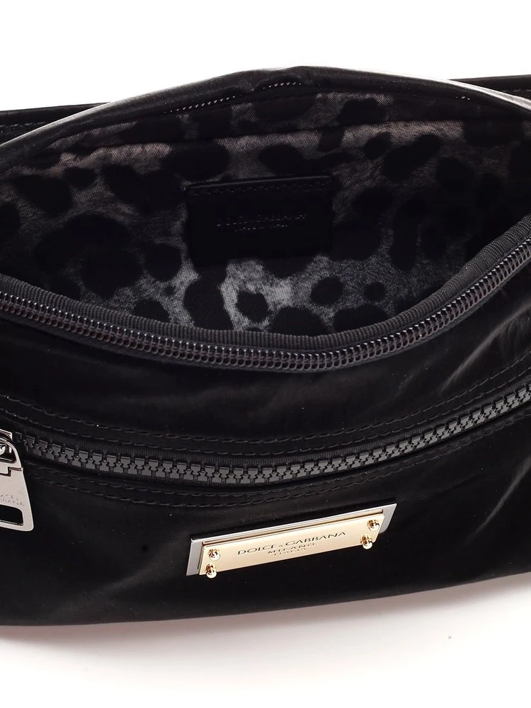 Dolce & Gabbana Logo Plaque Belt Bag - Black 4 Dolce & Gabbana Logo Plaque Belt Bag - Black - Image 4