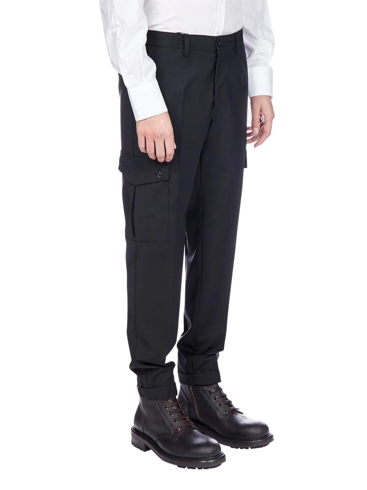 Dolce & Gabbana Patch-Pocket Trousers - Black 2 Dolce & Gabbana Patch-Pocket Trousers - Black - Image 2