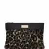 ( New Season ) Dolce & Gabbana Leopard Patterned Zipped Clutch Bag - Multi