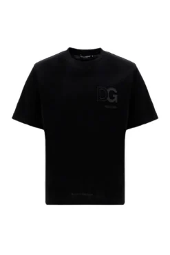 ( New Season ) Dolce & Gabbana Logo Detailed T-Shirt - Black
