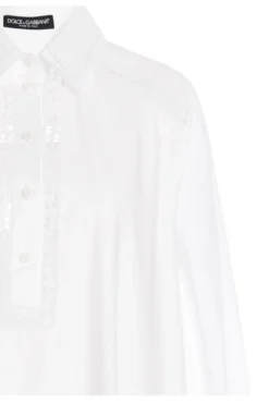 ( New Season ) Dolce & Gabbana Perforated Maxi Shirt Dress - White 6 ( New Season ) Dolce & Gabbana Perforated Maxi Shirt Dress - White -Cheap Vestureo Store c0f703726325509f42f526160d75e723