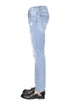 ( New Season ) Dolce & Gabbana Distressed Jeans - Blue -Cheap Vestureo Store c14e7de74b02baa324181949efd5cbec