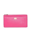 ( New Season ) Dolce & Gabbana Logo Plaque Zipped Cardholder - Pink