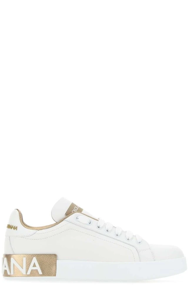 ( New Season ) Dolce & Gabbana Portofino Low-Top Sneakers - White 1 ( New Season ) Dolce & Gabbana Portofino Low-Top Sneakers - White