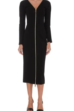 Dolce & Gabbana Zip-Up Midi Dress - Black 11 Dolce & Gabbana Zip-Up Midi Dress - Black -Cheap Vestureo Store c27de4e41700f018476d0a416b526991