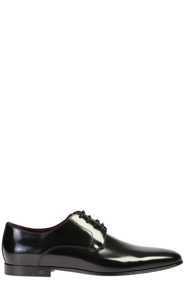 Dolce & Gabbana Pointed Toe Lace-Up Shoes - Black 1 Dolce & Gabbana Pointed Toe Lace-Up Shoes - Black