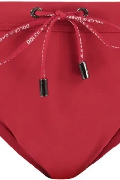 ( New Season ) Dolce & Gabbana Drawstring Swim Briefs - Red