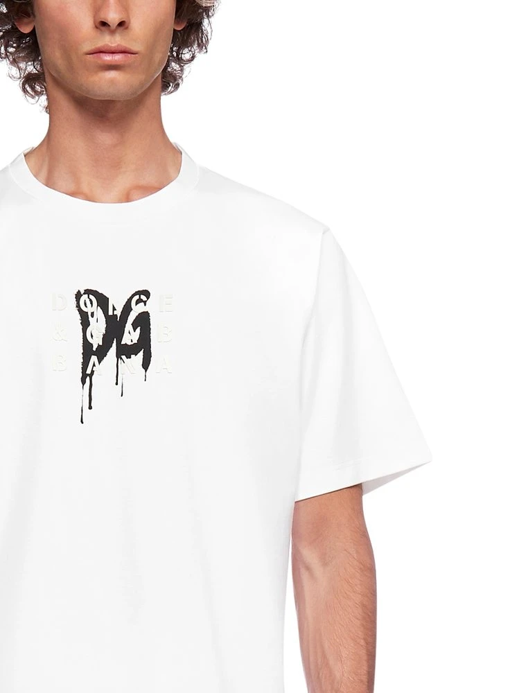 Dolce & Gabbana Monogram Logo T-Shirt - White 6 Dolce & Gabbana Monogram Logo T-Shirt - White - Image 6
