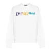 Dolce & Gabbana Logo Embroidered Crewneck Sweatshirt - White