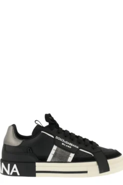 ( New Season ) Dolce & Gabbana Custom 2.Zero Sneakers - Black