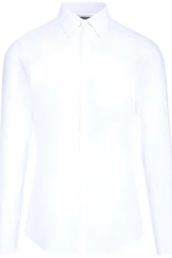 ( New Season ) Dolce & Gabbana Long Sleeved Buttoned Shirt - White