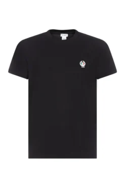 Cheap Vestureo Store 18 Dolce & Gabbana Logo Embroidered Crewneck T-Shirt - Black