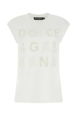 ( New Season ) Dolce & Gabbana Cut-Out Crewneck T-Shirt - White