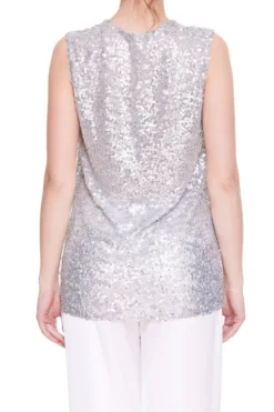 ( New Season ) Dolce & Gabbana Glitter V-Neck Sleeveless Top - Multi -Cheap Vestureo Store c54b0ee74bfd3d6b4f11919898804f4e