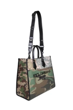 ( New Season ) Dolce & Gabbana Camouflage Pattern Logo Embroidered Tote Bag - Multi -Cheap Vestureo Store c567b43065d2eec079f06e5adbda6e9a