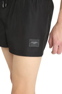 Dolce & Gabbana Logo Patch Swim Shorts - Black -Cheap Vestureo Store c5e4dc491df68eb62bb220df788d2bc1