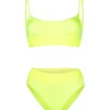 ( New Season ) Dolce & Gabbana Branded Elastic Bikini - Yellow