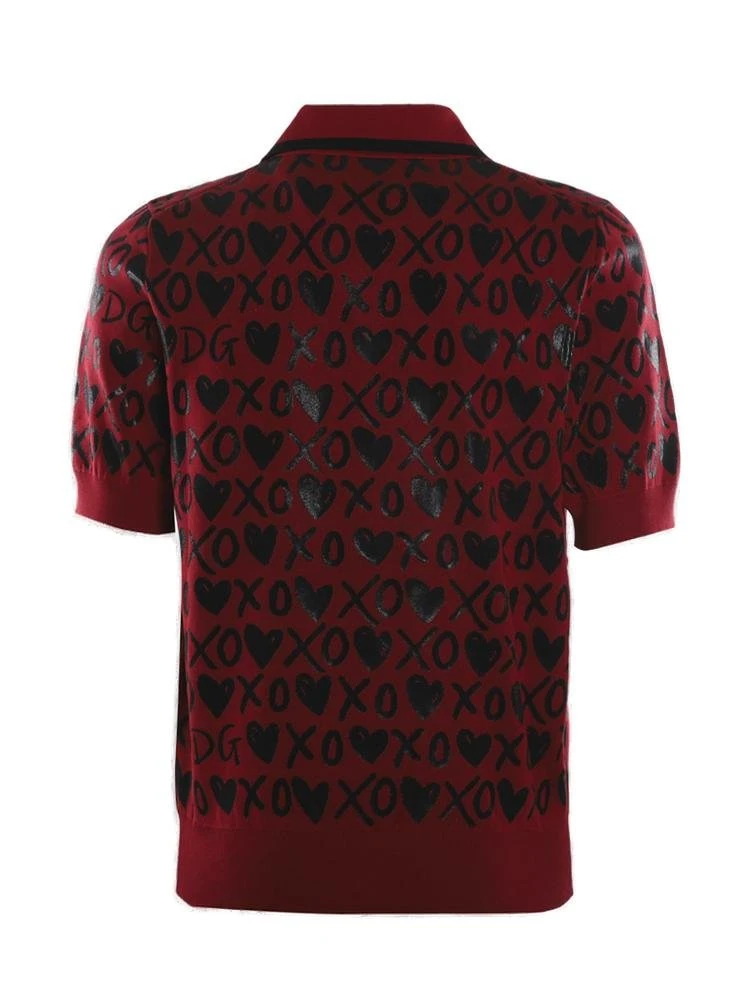 ( New Season ) Dolce & Gabbana Jacquard Polo-Shirt - Multi 2 ( New Season ) Dolce & Gabbana Jacquard Polo-Shirt - Multi - Image 2