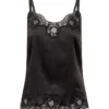 ( New Season ) Dolce & Gabbana Lace Detail Camisole - Black
